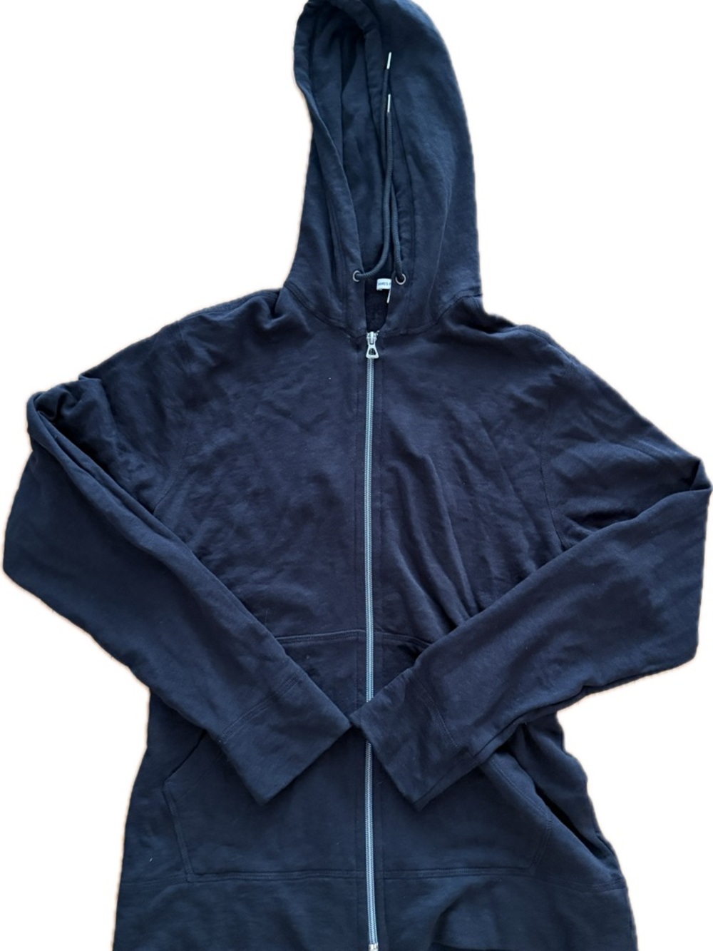 James Perse Vintage French Terry Zip Up Hoodie Men's 1 Lightweight Made In USA